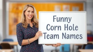 funny corn hole team names