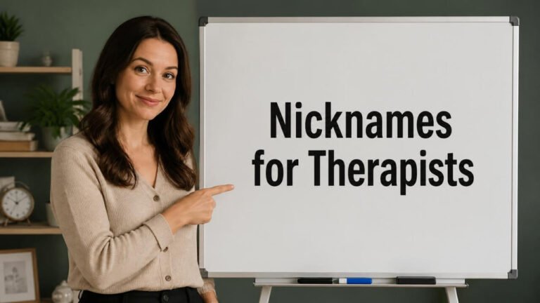 nicknames for therapists